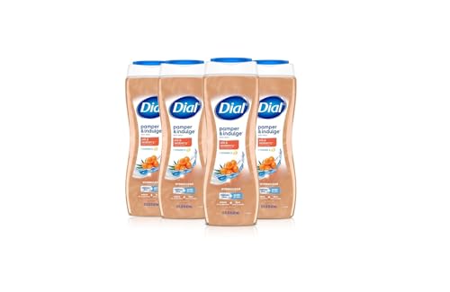 Dial Body Wash, Pamper & Indulge, Silk & Seaberry, 21 fl oz, Pack of 4