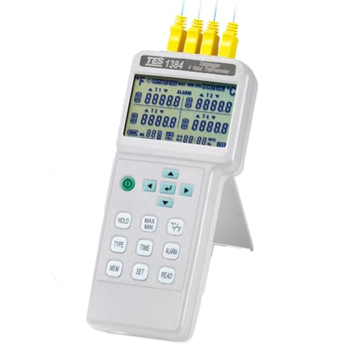 TES 1384 4 Input Thermometer/Datalogger