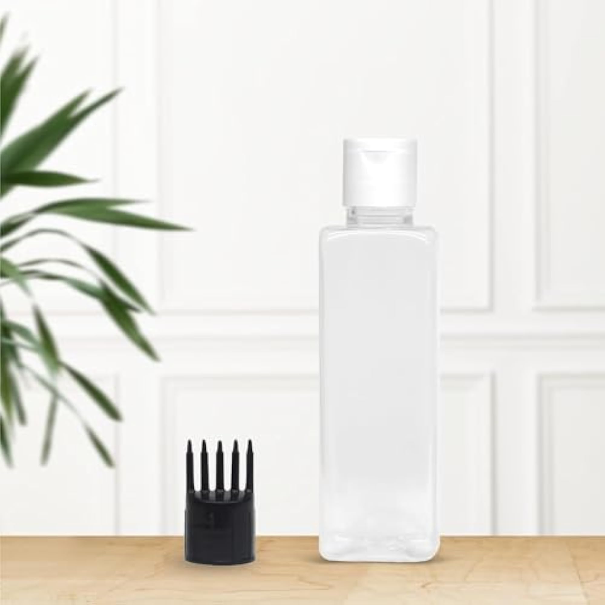 Root Comb Applicator Empty Rectangular Bottle