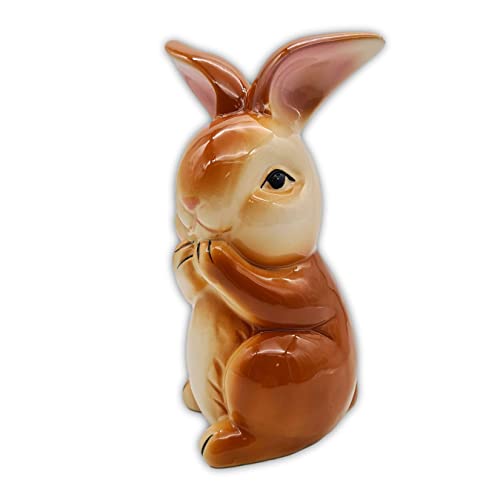 Collection LUTIN Stube Lapin de Pâques Marron Céramique Émaillée 21 X 10 X 11, 5 cm Cover