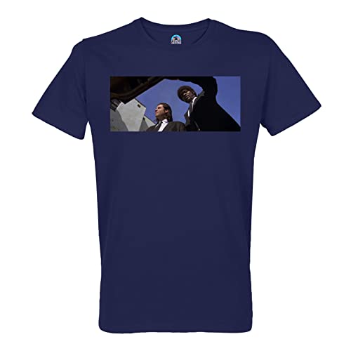 Photo de French Unicorn T-Shirt Homme Col Rond Coton Bio John Travolta Samuel L. Jackson Pulp Fiction Cinema Hitmen