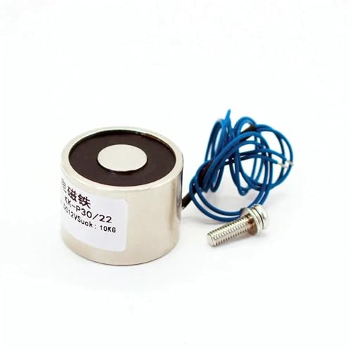 30-22mm Suction 10KG 100N DC 5V/12V/24V Mini Solenoid Electromagnet Lifting Electro Magnet Strong Holder Cup DIY 12 v(Other Custom Made)