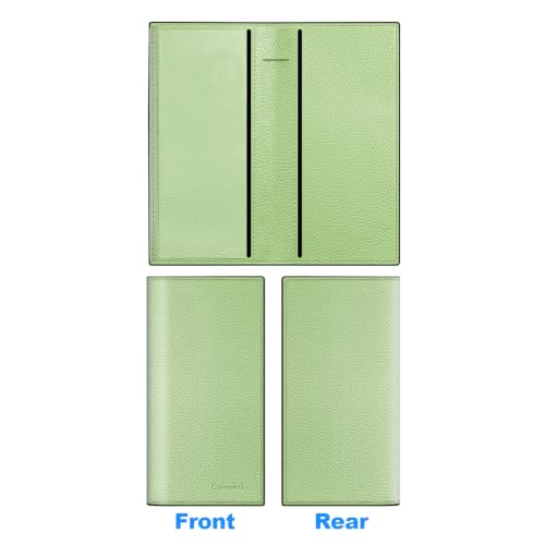 Image of CASMONAL Checkbook Cover for Women & Men, PU Leather Wallet RFID Blocking