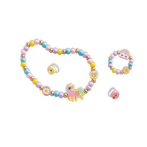 Janod - 4 Rainbow Land Wooden Jewelry to Create - First Jewelry Workshops - DIY Jewelry Making - Child Craft Kit - Fine Motor Skills and Concentration Learning - From 4 years old - J09129 - Image 3