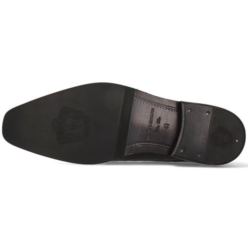 Melvin & Hamilton Men's Black Martin 1 Leather Oxford Shoes 39 EU4