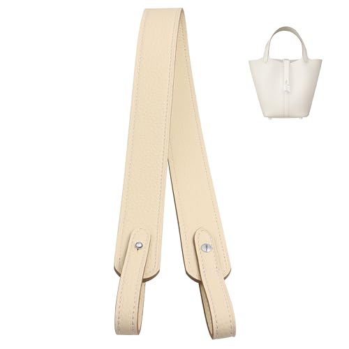 Image of Genuine Leather Purse Strap for Picotin /Lindy /Evelyne Bags Leather Shoulder Straps Replacement for Handbag
