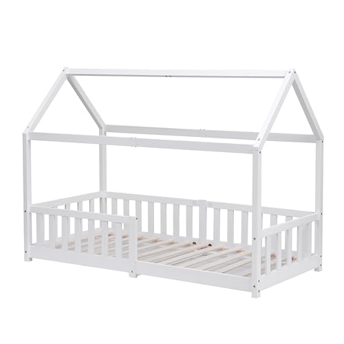 Kingwudo Pine Wood Kids Bed Frame 90x190 cm