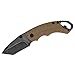 Kershaw Shuffle II Tan Multifunction Folding Pocket Knife (8750TTANBW), 2.6 In. 8Cr13MoV Stainless Steel Tanto Blade with Blackwash Finish, 3-Position Reversible Pocketclip, 3 oz.