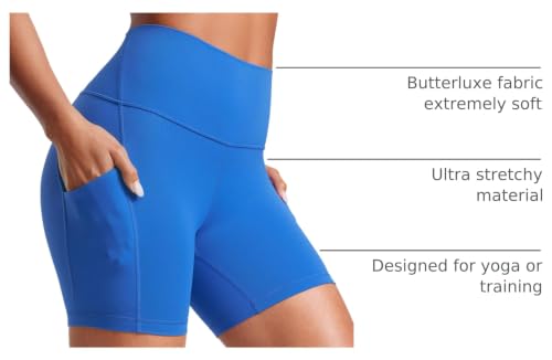 Image of CRZ YOGA Butterluxe Biker Shorts Pockets 5 inch | Extremely Soft, Gentle Compression, Workout, High Waisted, for Women