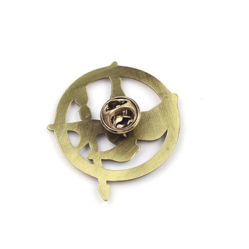 Image of Pack of 3 Hunger Games Movie Mockingjay Lapel Pin Cosplay Prop Rep Mockingjay Pin Brooch Badge Fans Souvenir