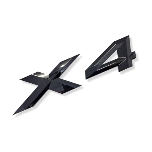MCK Auto - X4 Insignia del Logotipo del Maletero Trasero Negro Brillante Modificación de sintonización F26 G02