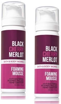 Bath and Body Works 2 Pack Black Cherry Merlot Foaming Hand Sanitizer 1.8 Oz