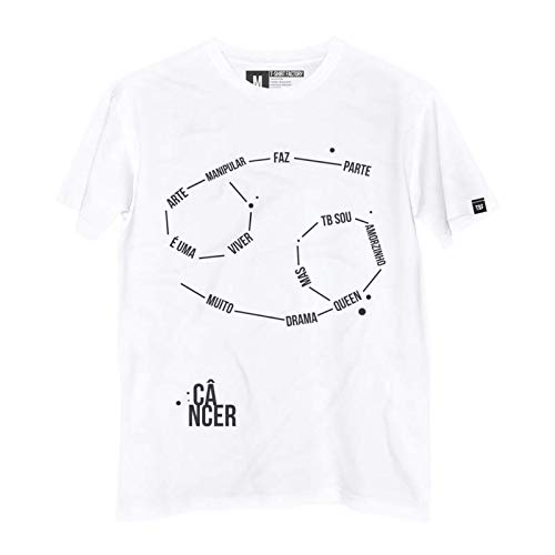 Camiseta Constelação Câncer 100% Algodão