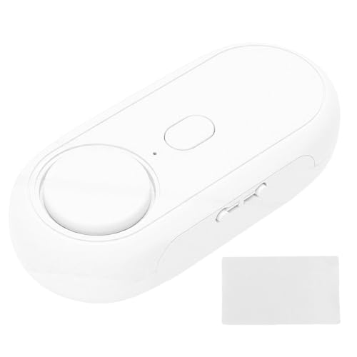 Plyisty Capteur D'alarme de Vibration de Porte Fenêtre 120 DB pour la sécurité de la Maison, Détecteur de Bris de Verre, Volume de sensibilité Réglable, Alerte Antivol sans Fil