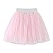 Toddler Girls Rainbow Flower Tulle Skirt Outfits Tutu Girls Clothes Fashion Tutu Dress Layered Tulle Skirts (Pink, 18-24 Months)