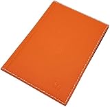 myledershop Große Elegante Ausweismappe 4 Fächer MJ-Design-Germany Made in EU (Design 3 / Orange)