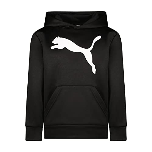 PUMA Boys' Core Pack Fleece Pullover Hoodie, Black, 7 by PUMA - Used condition - US$15.20