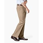 Dockers Men's Straight Fit Signature Lux Cotton Stretch Khaki Pant Creased - Image 2