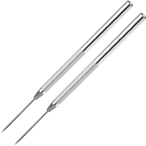 2 PCS Clay Needle Tools, Polymer Clay Sculpting Tools, Stainless Steel Pottery Tools, Air Dry Clay Tools for Dotting Sewing Modeling Carving
