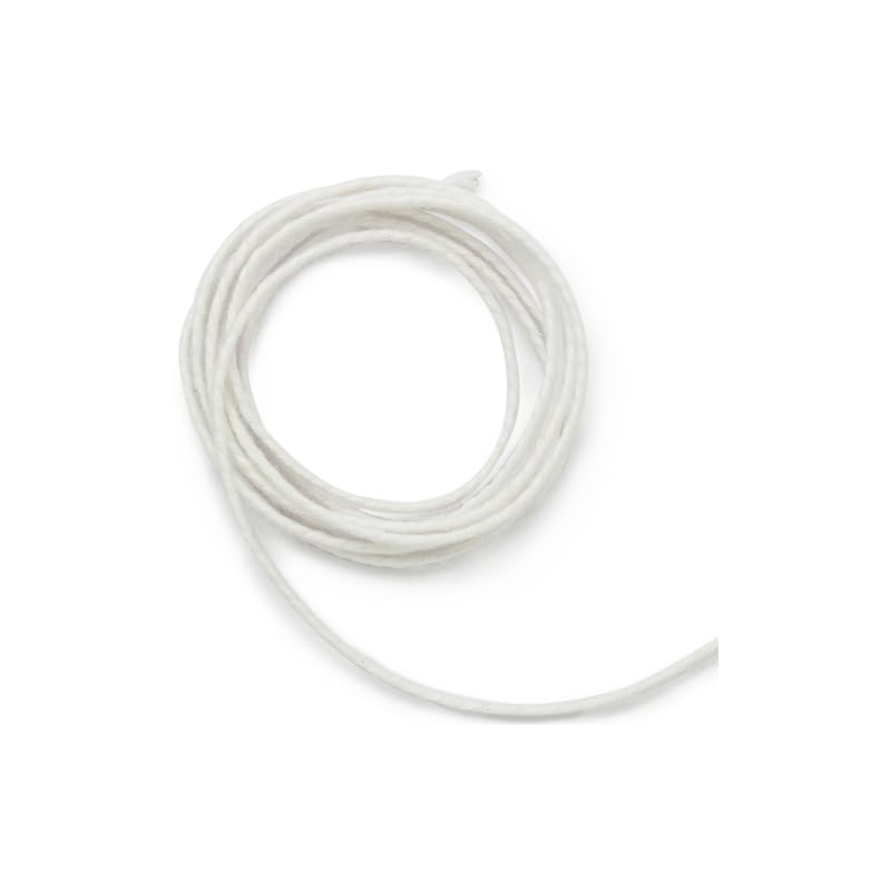 Stoppino in cotone ed eucalipto per candele 3 bruciato uniforme e facile da usare | Ingredienti naturali per candele decorative e aromatiche I 1000 gr
