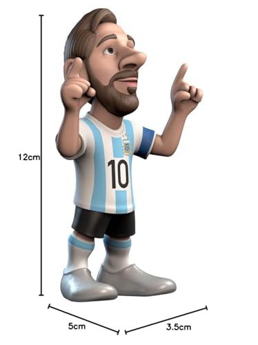 MINIX COLLECTIBLE FIGURINES - Lionel Messi, Official Argentina, Sports Collectable 12 cm Figurine, Unique Soccer Gift for All Ages, Football Stars