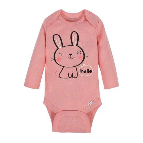 Image of Onesies Brand Unisex Baby 6-Pack Long Sleeve Bodysuits - Breathable Cotton One-Piece Outfits for Newborns & Infants