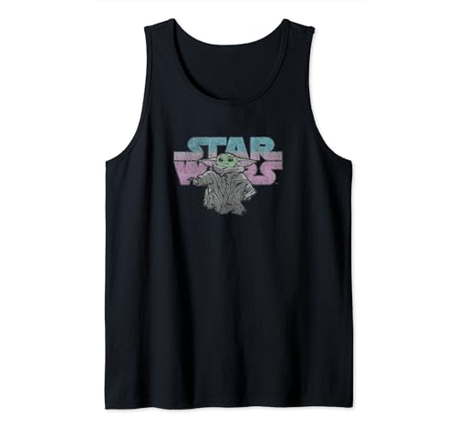 Débardeur Star Wars The Mandalorian Child t-shirt sans manches homme imprimé vintage