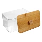 Visibilité optimale : grâce à sa transparence, le contenant permet d'identifier rapidement son contenu sans l'ouvrir, un gain de temps et d'énergie. contenant pour perles parfumées, porte-lessive en bambou
