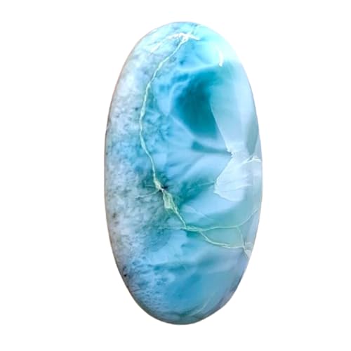 Larimar cabochon ovale 39x20x5mm pour création de pendentif et bague unique