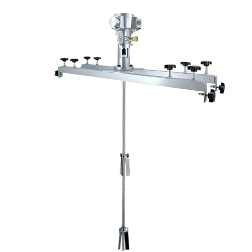 Agitador neumático para mezcla de líquidos, 1/4 HP con velocidad de 0-2500 RPM y soporte de tanque, ideal para pintura, revestimiento y materiales viscosos