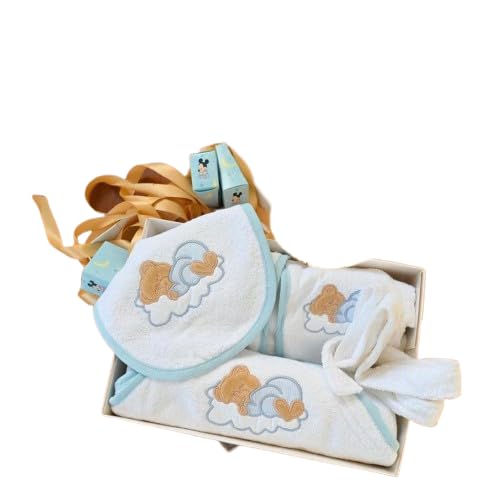 Set bébé peignoir serviette bavoir Générique pour le bain du nouveau-né