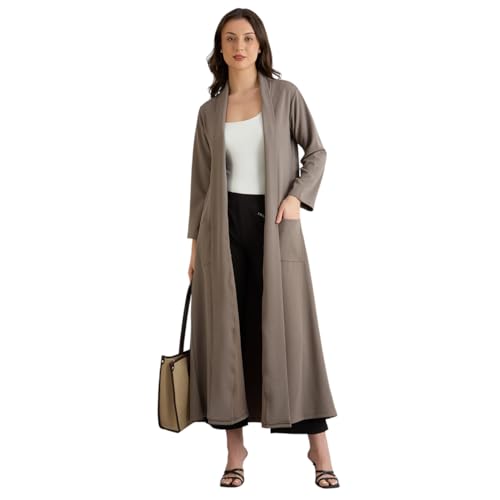 Image of Smarty Pants women's cotton open front trench jacket.