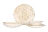 Bonna Geschirrset (Medium) - Nacrous - 24 teilig - 6 Personen - Porzellan