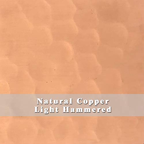 SINDA Island Mount Copper Range Hood Light Hammered-Natural Copper 36"W x 30"H, Natural Beautiful Copper Stove Range Hood with Powerful Range Hood Inserts, H3STRLNI3630