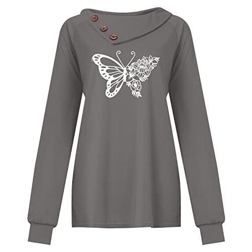 Jjhaevdy  Women's Long Sleeves Quilt Lightweight Tops Button Neck Fleece Pullover Blouse Sweatshirts Outwear #TOP2