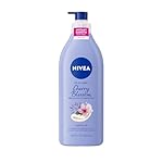 NIVEA Oil Infused Cherry Blossom and Jojoba Oil Body Lotion for Women, Fast-Absorbing and Non-Greasy Cherry Blossom Scented Lotion Moisturizes for 48 Hours, 16.9 Fl Oz Pump Bottle
