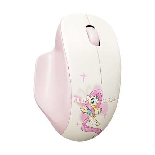 Image of My Little Pony Silent Wireless Mouse -M06 Fluttershy Bluetooth & 2.4G Silent Mouse, 1600 DPI Cute Computer Mouse for Laptop, Mac, PC, Aesthetic Desk Accessories Gift for Fans, Women (Cream)