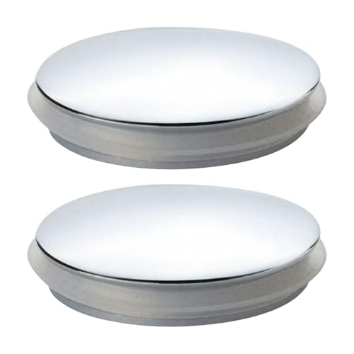 2Pcs Pop Up Bath Plug Replacement Basin Sink Tap Push Button 38mm Click Clack Plug Drain Stopper for Kitchen Bathroom Bath Vanity Sink