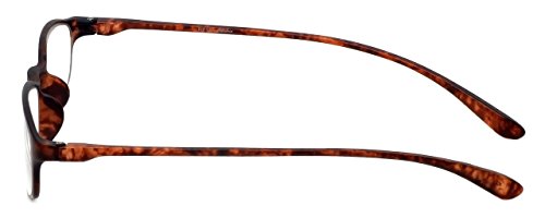 Calabria 718 Flexie Oval Reading Glasses +3.00 Tortoise Men/Women Bendable One Power Readers Flexible Durable Tr90 Frame #TOP2
