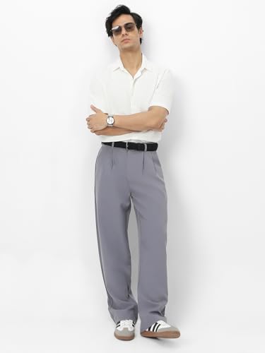 Image of Urbano Fashion Men's Loose Baggy Fit Solid Korean Pants Stretchable