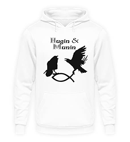 Pull à capuche unisexe Hugin & Munin sweat oversize XL pour adulte
