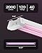 Sunco 4FT LED Grow Light for Indoor Plants 40W, Full Spectrum, Hanging Suspended Fixture, Linkable, Plug in, Greenhouse Year Round for Indoor Plants Seedlings Vegetables Flowers 2 Pack