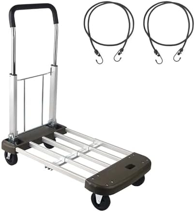 LEADALPlatform Truck Foldable Push Cart Aluminum Adjustable