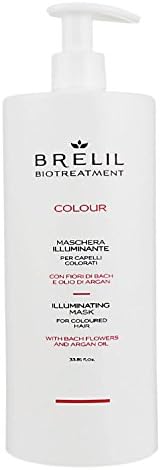 BrelilBio Treatment Colour Illuminating Mask for coloured hair - Bach Flowers, Organic Argan Oil (33.81 fl.oz.)