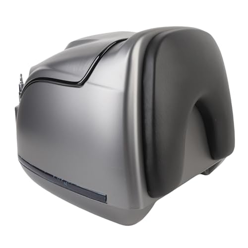 Caja trasera de moto de 38L con placa, soluciona la falta de espacio 3