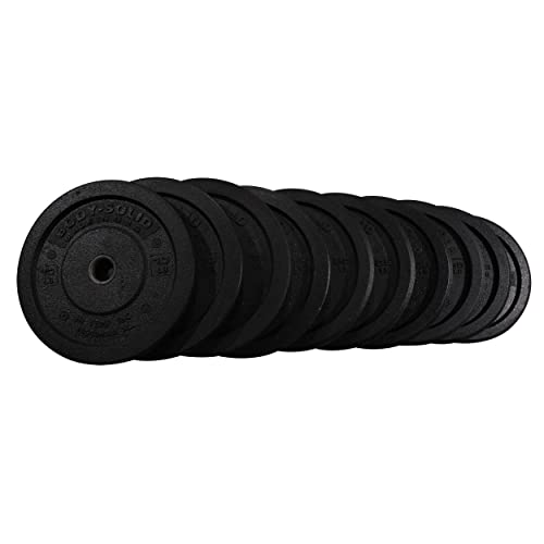 Hi-Temp Heavy Duty Rubber Bumper Olympic Weight Plates 260 Lb. #TOP1