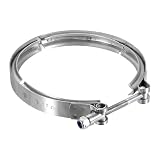 QUARKZMAN Fascia A V 6 Pollici Acciaio Inox 304 Accessori Auto Argento