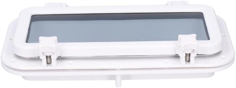 316 Stainless Steel Boat Porthole Window with Rugged Tempered Glass Yacht Rectangle Window Marine Boat Accessories Compatible with