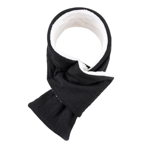 OMUKY Unisex Winter Knit Warm Scarves Thick Fleece Scarf Cold Weather Soft Neck Warmer for Women Men