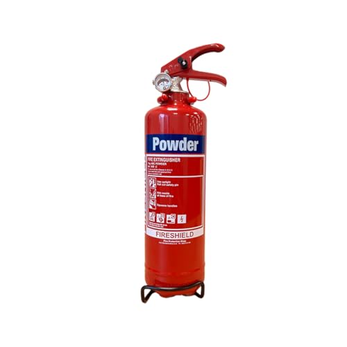 4-in-1 1kg Dry Powder Fire Extinguisher ABC FireShield for Homes, Cars and Vans